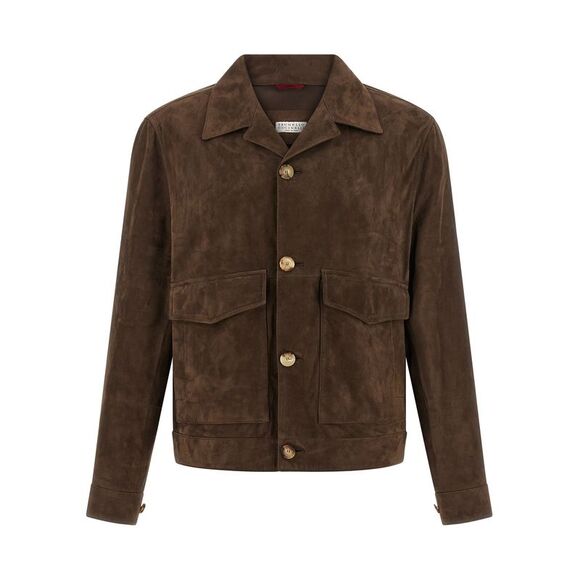 Brunello Cucinelli Men Suede Jacket